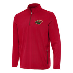 Minnesota Wild Antigua Perilous Quarter-Zip Sweatshirt - Red | US 202254073