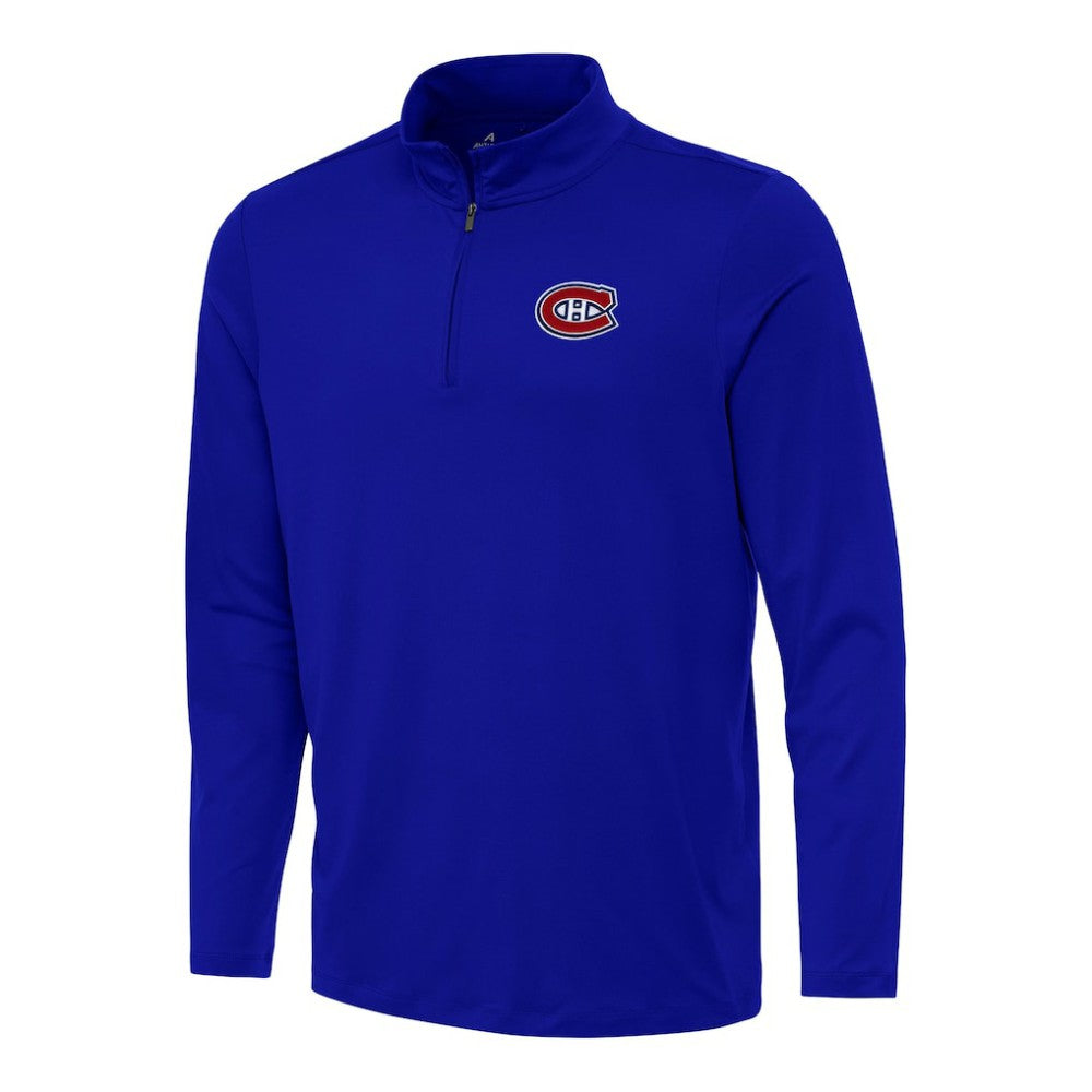 Montreal Canadiens Antigua Reprocess Quarter-Zip Top - Royal | US 202254210