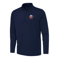 New York Islanders Antigua Reprocess Quarter-Zip Top - Navy | US 202254213