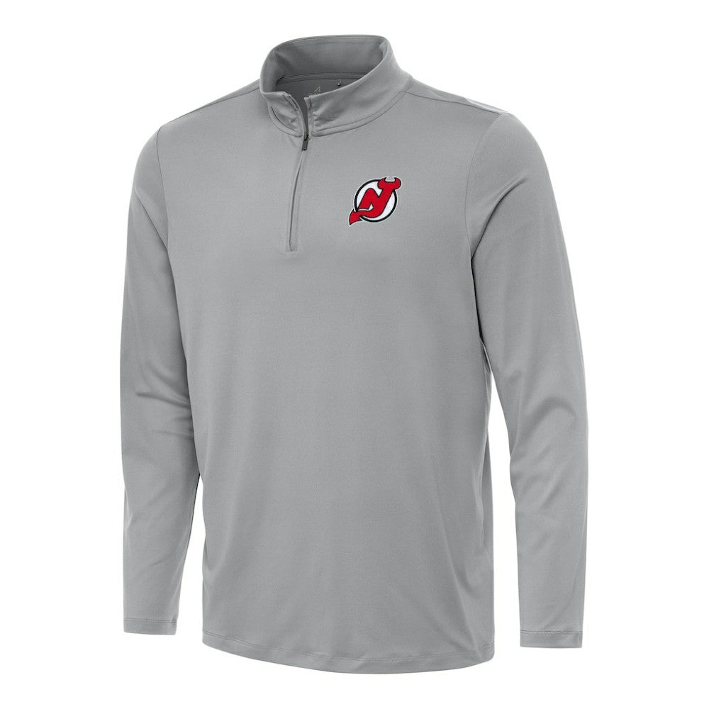 New Jersey Devils Antigua Reprocess Quarter-Zip Top - Gray | US 202254215
