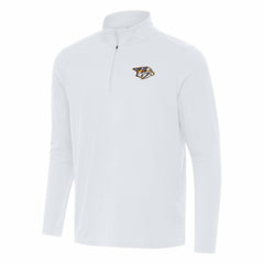 Nashville Predators Antigua Intent Quarter-Zip Top - White | US 202254438