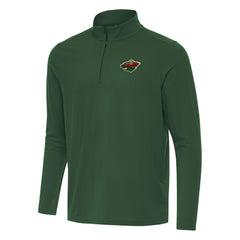 Minnesota Wild Antigua Intent Quarter-Zip Top - Hunter Green | US 202254462