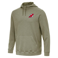 New Jersey Devils Antigua Cloud Pullover Hoodie - Olive | US 202254472