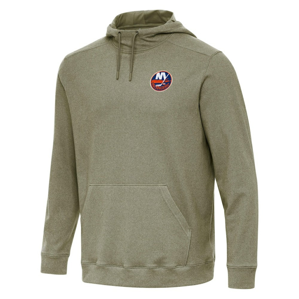 New York Islanders Antigua Cloud Pullover Hoodie - Olive | US 202254478
