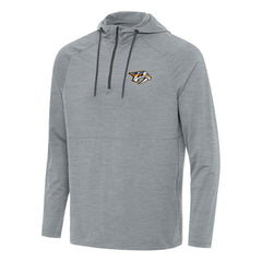 Nashville Predators Antigua Spikes Quarter-Zip Hoodie - Heather Gray | US 202254943