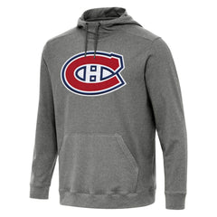 Montreal Canadiens Antigua Cloud Pullover Hoodie - Heather Black | US 202255083
