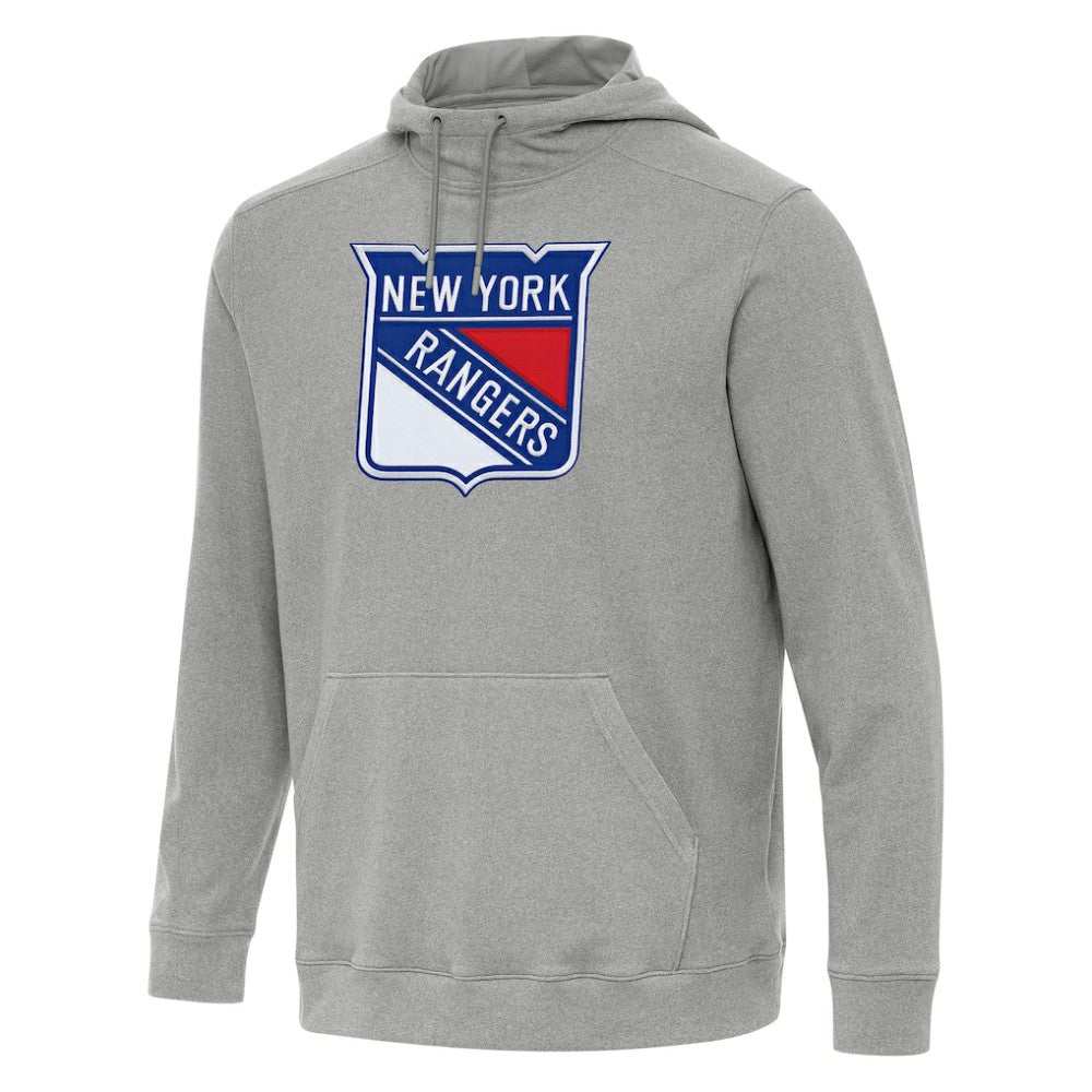 New York Rangers Antigua Cloud Pullover Hoodie - Heather Gray | US 202255091
