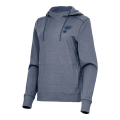 St. Louis Blues Antigua Women's Justice Pullover Hoodie - Heather Navy | US 202257333