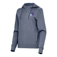 New York Rangers Antigua Women's Justice Pullover Hoodie - Heather Navy | US 202257345