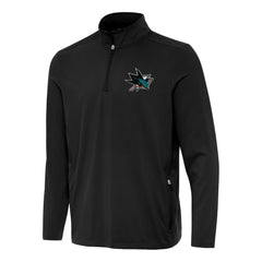 San Jose Sharks Antigua Perilous Quarter-Zip Sweatshirt - Black | US 202257542