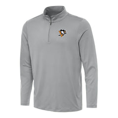Pittsburgh Penguins Antigua Reprocess Quarter-Zip Top - Gray | US 202257660