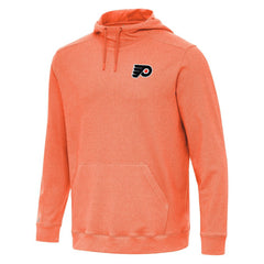 Philadelphia Flyers Antigua Cloud Pullover Hoodie - Heather Orange | US 202257932