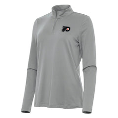 Philadelphia Flyers Antigua Women's Reprocess Quarter-Zip Top - Gray | US 202258022