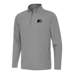 Philadelphia Flyers Antigua Twine Quarter-Zip Top - Black | US 202258257