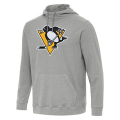 Pittsburgh Penguins Antigua Cloud Pullover Hoodie - Heather Gray | US 202258640