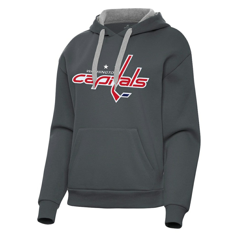 Washington Capitals Antigua Women's Victory Pullover Hoodie - Charcoal | US 202258866