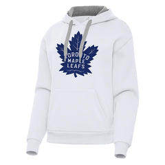 Toronto Maple Leafs Antigua Women's Victory Pullover Hoodie - White | US 202258896