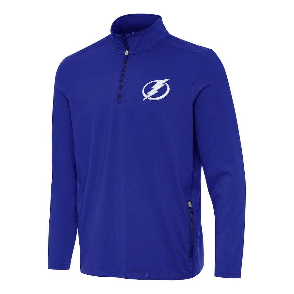 Tampa Bay Lightning Antigua Perilous Quarter-Zip Sweatshirt - Royal | US 202259475