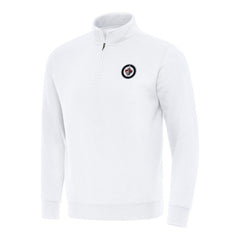 Winnipeg Jets Antigua Victory Quarter-Zip Mock Sweatshirt - White | US 202259520