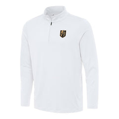 Vegas Golden Knights Antigua Reprocess Quarter-Zip Top - White | US 202259605