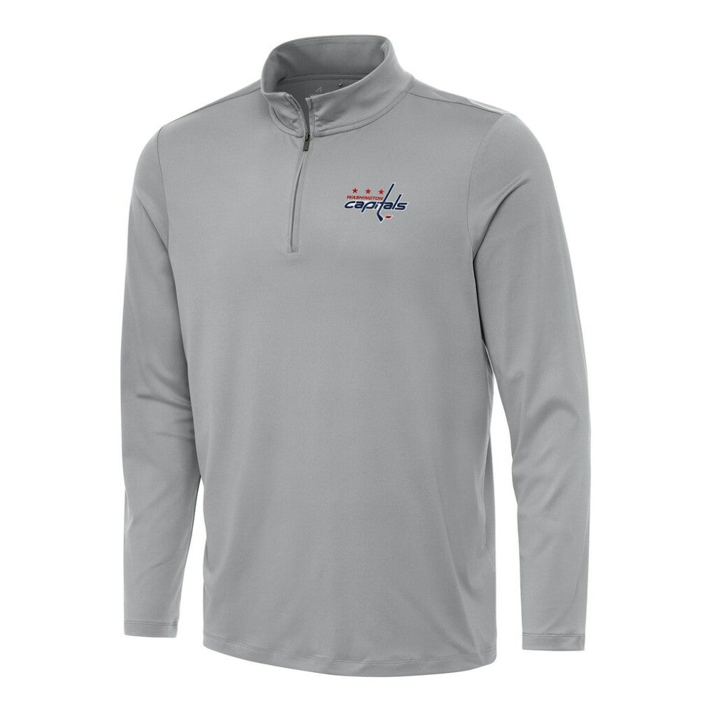 Washington Capitals Antigua Reprocess Quarter-Zip Top - Gray | US 202259614