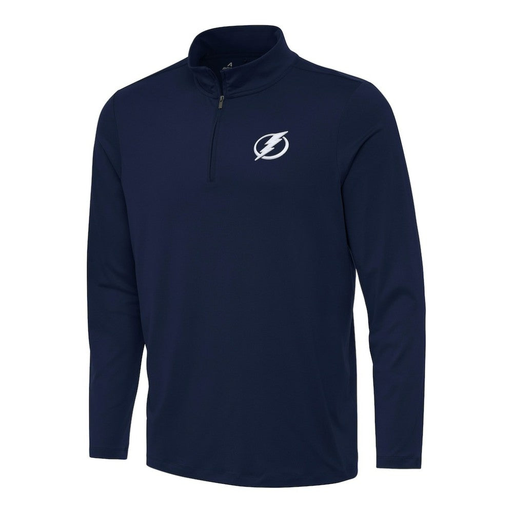 Tampa Bay Lightning Antigua Reprocess Quarter-Zip Top - Navy | US 202259622