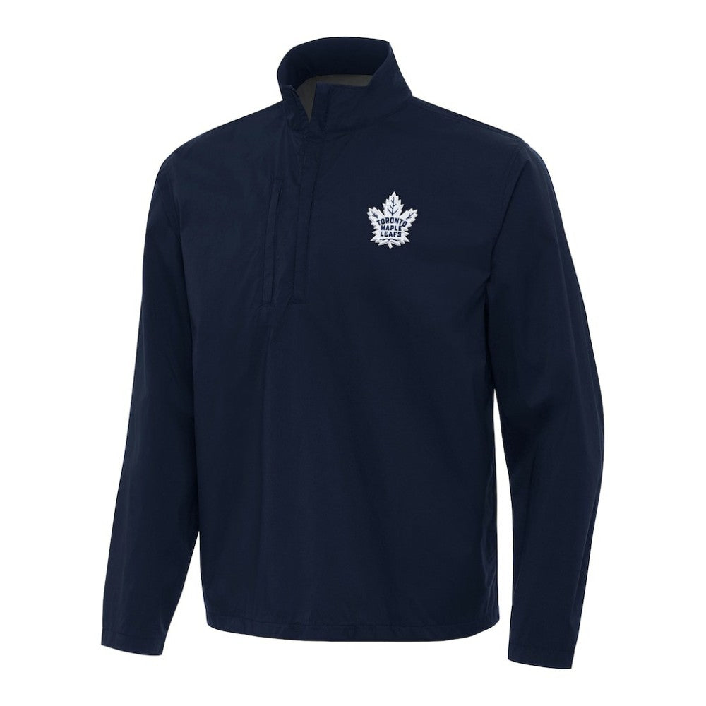 Toronto Maple Leafs Antigua Brisk Quarter-Zip Windbreaker - Navy | US 202259756