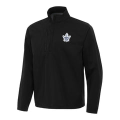 Toronto Maple Leafs Antigua Brisk Quarter-Zip Windbreaker - Black | US 202259757