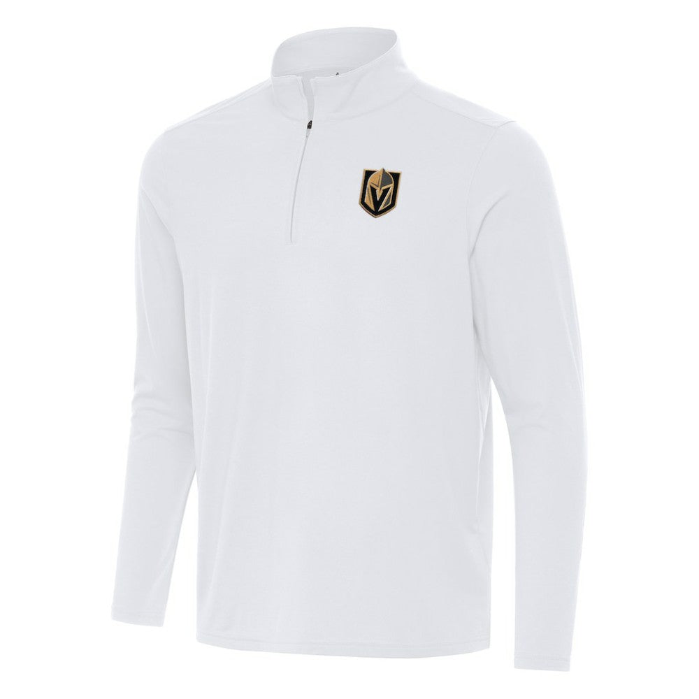 Vegas Golden Knights Antigua Intent Quarter-Zip Top - White | US 202259838