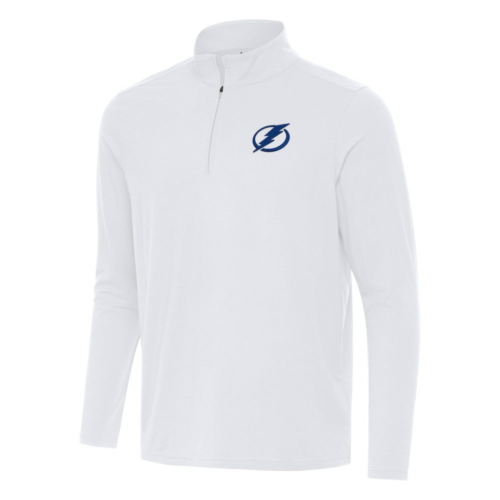 Tampa Bay Lightning Antigua Intent Quarter-Zip Top - White | US 202259856