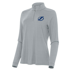 Tampa Bay Lightning Antigua Women's Intent Quarter-Zip Top - Gray | US 202260118