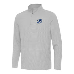 Tampa Bay Lightning Antigua Twine Quarter-Zip Top - Gray | US 202260186