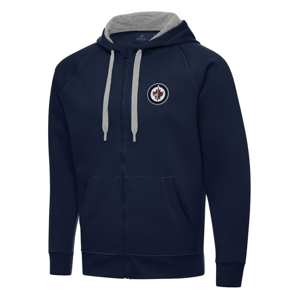 Winnipeg Jets Antigua Big & Tall Victory Full-Zip Hoodie - Navy | US 202260423