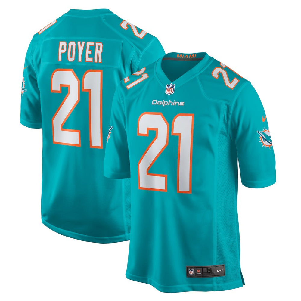 Jordan Poyer Miami Dolphins Game Jersey - Aqua Jerseys