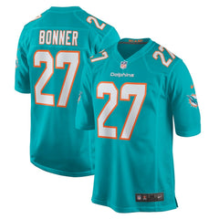 Ethan Bonner Miami Dolphins Game Jersey - Aqua Jerseys