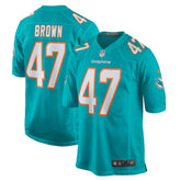 Cam Brown Miami Dolphins Game Jersey - Aqua Jerseys
