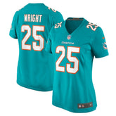 Jaylen Wright Miami Dolphins Women's Game Jersey - Aqua Jerseys