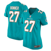 Ethan Bonner Miami Dolphins Women's Game Jersey - Aqua Jerseys