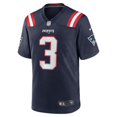 Demario Douglas New England Patriots Game Jersey - Navy Jerseys