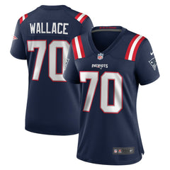Caedan Wallace New England Patriots Women's Game Jersey - Navy Jerseys