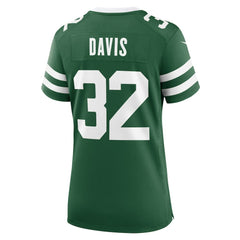 Isaiah Davis New York Jets Women's Game Jersey - Legacy Green Jerseys