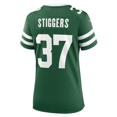 Qwan'tez Stiggers New York Jets Women's Game Jersey - Legacy Green Jerseys