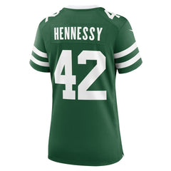 Thomas Hennessy New York Jets Women's Game Jersey - Legacy Green Jerseys