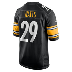 Ryan Watts Pittsburgh Steelers Game Jersey - Black Jerseys
