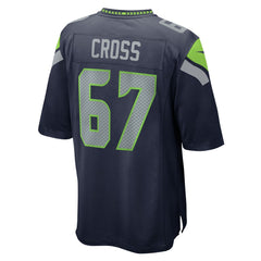 Charles Cross Seattle Seahawks Game Jersey - College Navy Jerseys