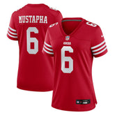 Malik Mustapha San Francisco 49ers Women's Team Game Jersey - Scarlet Jerseys