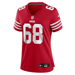 Colton McKivitz San Francisco 49ers Women's Team Game Jersey - Scarlet Jerseys