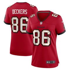 Evan Deckers Tampa Bay Buccaneers Women's Team Game Jersey - Red Jerseys