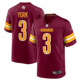 Cade York Washington Commanders Game Jersey - Burgundy Jerseys