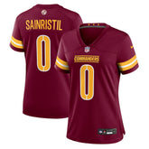 Mike Sainristil Washington Commanders Women's Team Game Jersey - Burgundy Jerseys